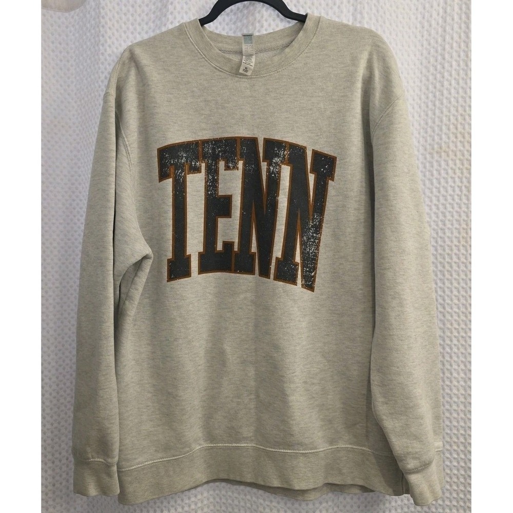 Women's XL Tennessee Volunteers TENN Sweatshirt Light Grey Super Soft EXCELLENT‎